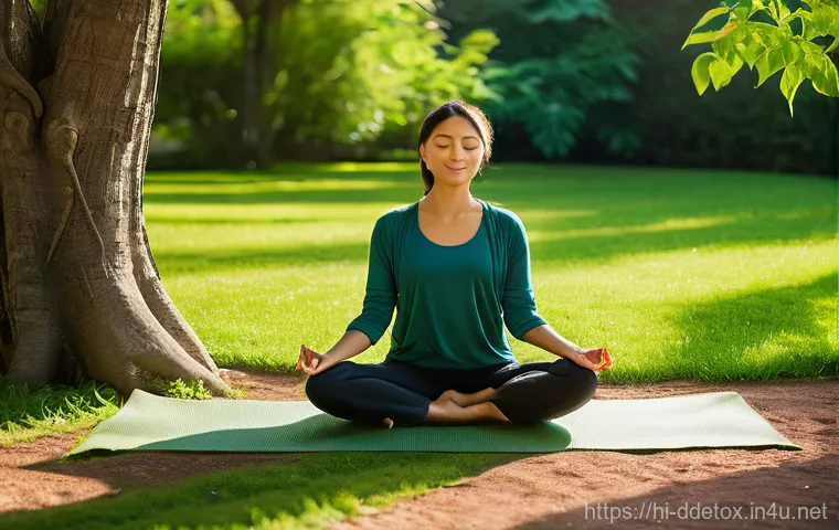 디지털디톡스와 스트레스 관리 - **Prompt 1: Peaceful Morning Routine, Screen-Free Start**
    "A young woman in her late 20s or earl...