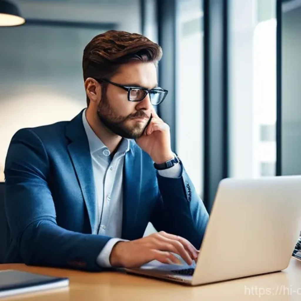 디지털디톡스와 업무 효율성 향상 - **Digital Overload and Seeking Respite:** A young professional, appearing subtly overwhelmed, sits a...