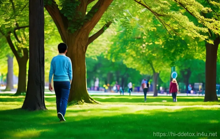 디지털디톡스와 업무 효율성 향상 - **Peaceful Digital-Free Zone:** A person, comfortably dressed in casual clothes, is seated on a plus...