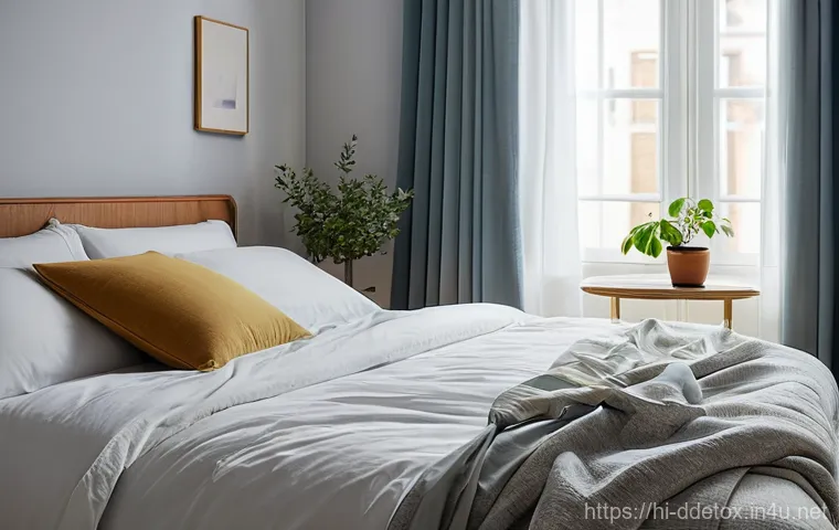 디지털디톡스와 삶의 질 향상 - **Prompt:** A heartwarming scene of a family of four – a mother, father, and their two children (a b...